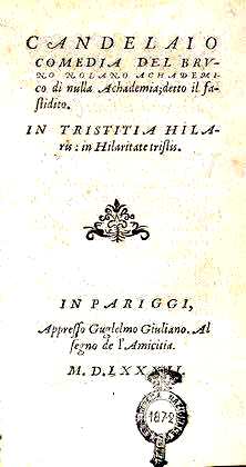 frontespizio candelaio